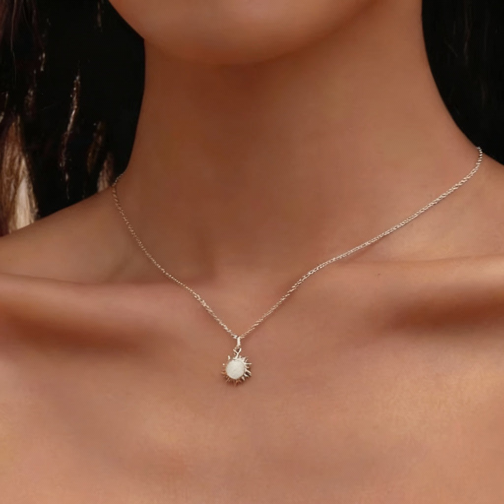 Colar "Sol de Opala" em Prata 925