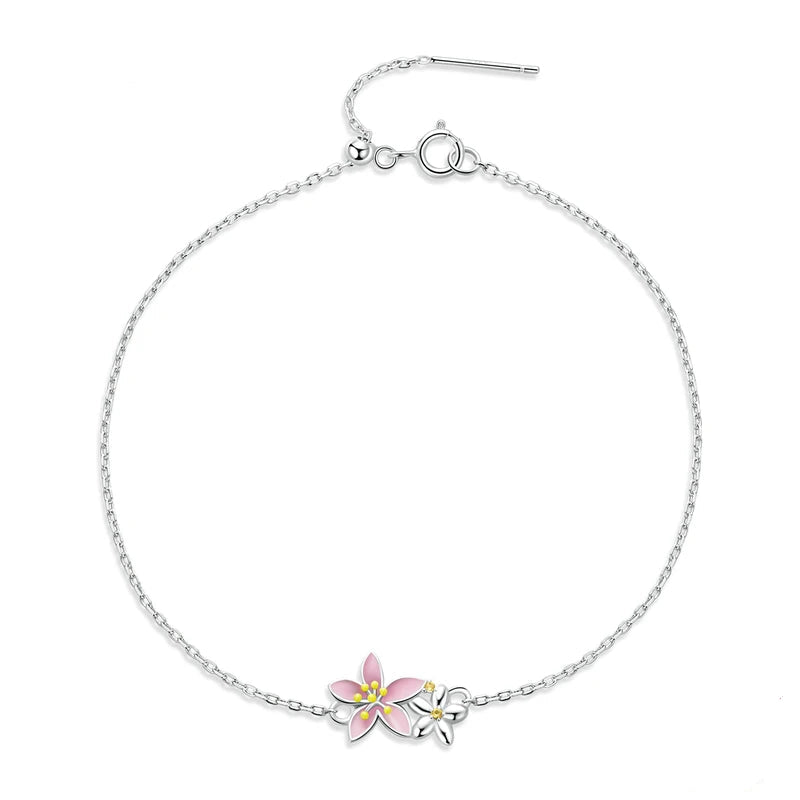 Pulseira "Flor de Cerejeira" em Prata 925