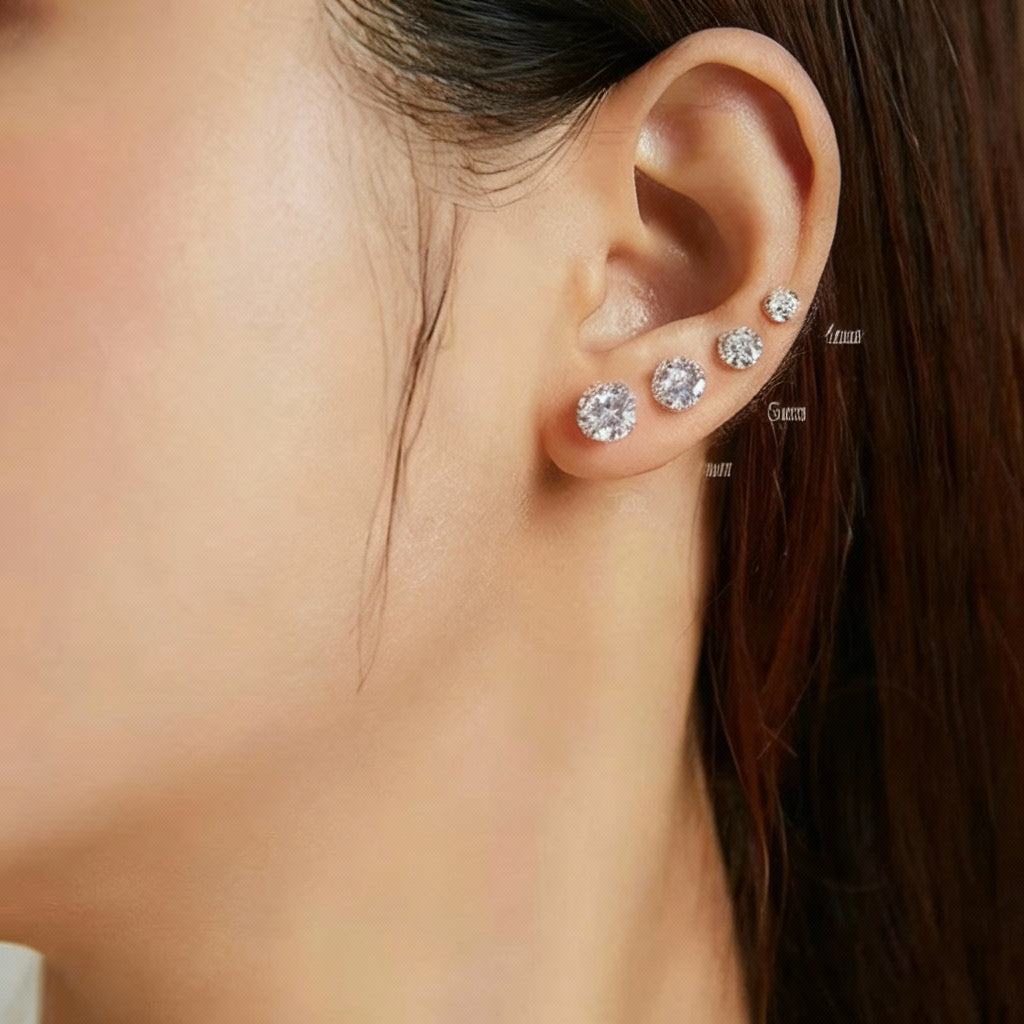 Brinco "Cubic" em Prata 925