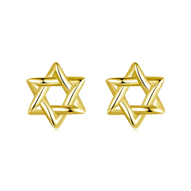 Brinco "Estrela de Davi" em Prata 925