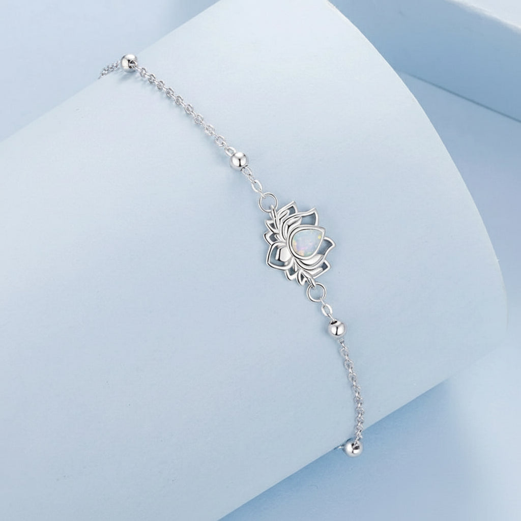 Pulseira “Flor de Lótus” em Prata 925