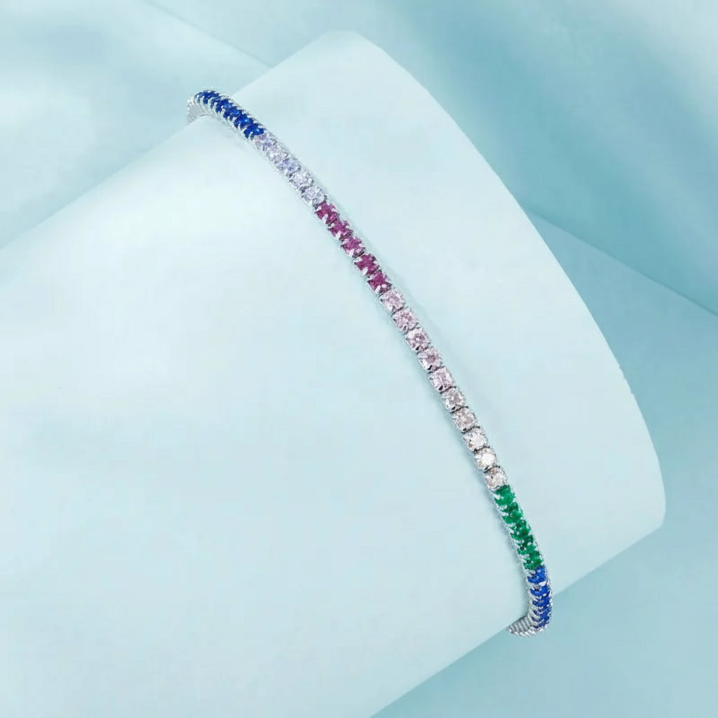 Pulseira "Arco-Íris" em Prata 925