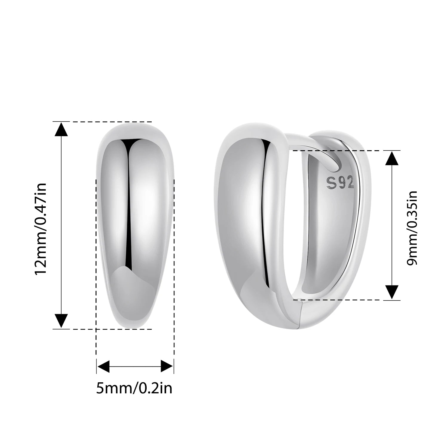 Brinco "Office Lady" em Prata 925