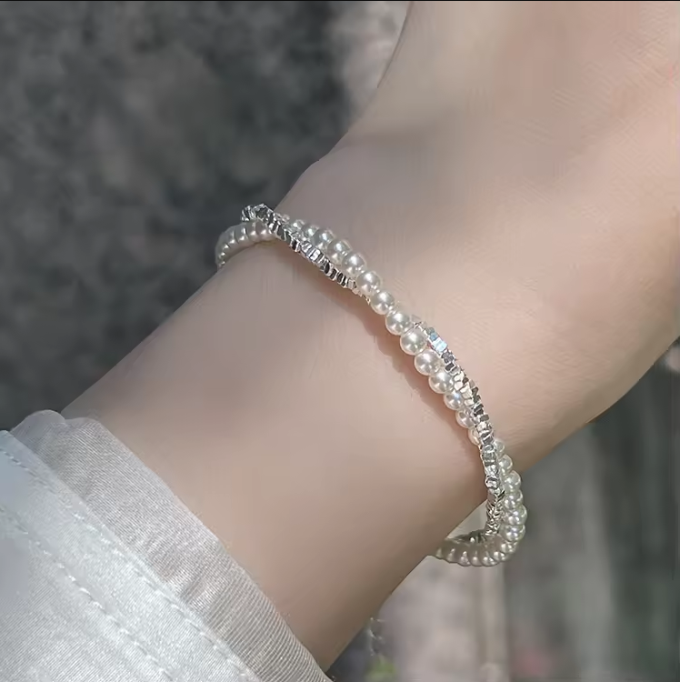Pulseira "Silver Pearl" Prata